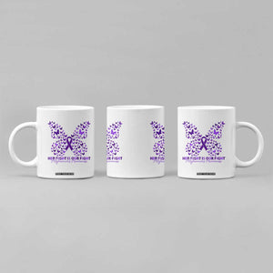 Alzheimers Awareness Butterfly Support Gift Coffee Mug Her Fight Our Fight