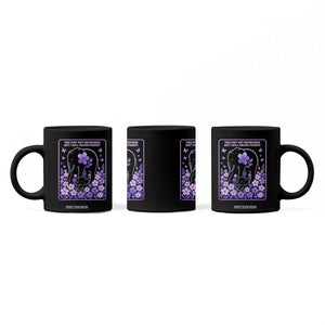 Elephant Alzheimers Purple Floral Support Coffee Mug You May Not Remember But I Will Never Forget