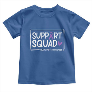 Support Squad Alzheimers Toddler T Shirt Purple Ribbon Hope Strength Love