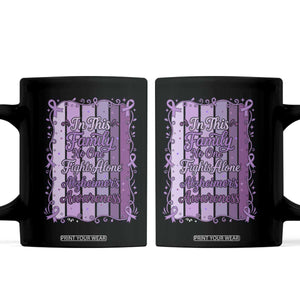 Purple Ribbon Alzheimers Caregiver Squad Gift Coffee Mug In This Family We Support Together