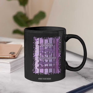 Purple Ribbon Alzheimers Caregiver Squad Gift Coffee Mug In This Family We Support Together