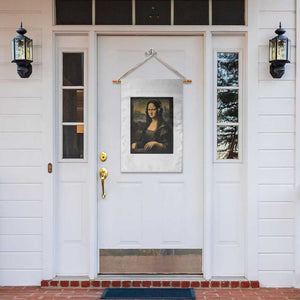 Funny Mona Lisa Bass Face Garden Flag Vintage DJ Producer Music Lover Gift