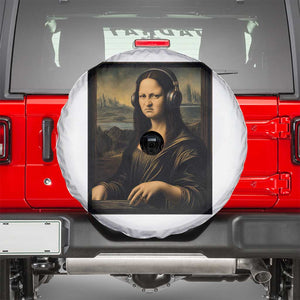 Funny Mona Lisa Bass Face Spare Tire Cover Vintage DJ Producer Music Lover Gift