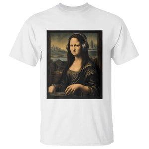 Funny Mona Lisa Bass Face T Shirt Vintage DJ Producer Music Lover Gift