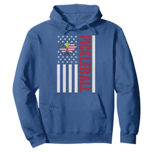 Pickleball Patriotic Hoodie American Flag Sport Gift TS12 Royal Blue Print Your Wear