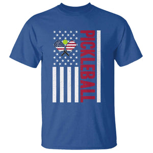 Pickleball Patriotic T Shirt American Flag Sport Gift TS12 Royal Blue Print Your Wear