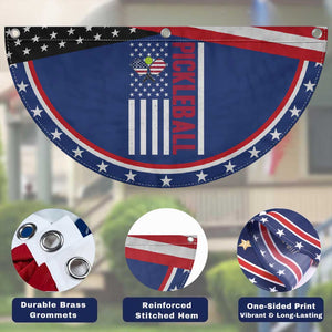 Pickleball Lover Patriotic Fan Flag American Flag Sport Gift