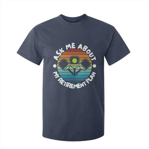 My Retirement Plan T Shirt For Kid Funny Pickleball Gift TS12 Navy Print Your Wear