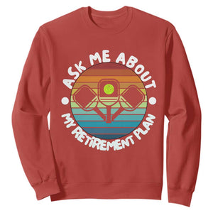 My Retirement Plan Sweatshirt Funny Pickleball Gift TS12 Red Print Your Wear