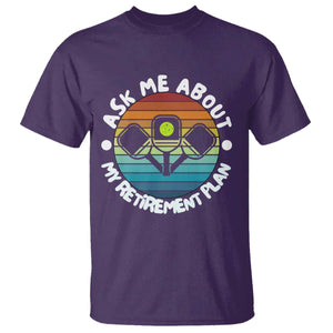 My Retirement Plan T Shirt Funny Pickleball Gift TS12 Purple Print Your Wear