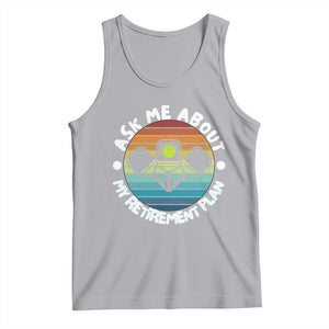 My Retirement Plan Tank Top Funny Pickleball Gift TS12 Athletic Heather Print Your Wear