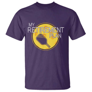 Funny Retirement Plan T Shirt Pickleball Gift For Lovers TS12 Purple Print Your Wear