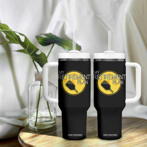 Funny Retirement Plan Tumbler With Handle Pickleball Gift For Lovers TS12 Print Your Wear