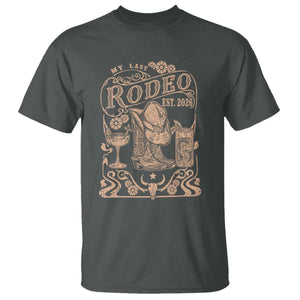 My Last Rodeo Western Bachelorette Party Bride 2026 T Shirt Cowgirl Wedding Gift TS12 Dark Heather Print Your Wear