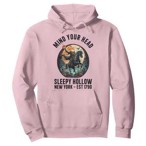 Headless Horseman Hoodie Mind Your Head Haunted Gift TS12 Light Pink Print Your Wear