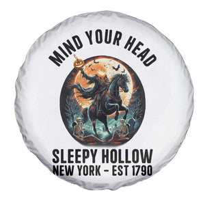 Headless Horseman Spare Tire Cover Mind Your Head Haunted Gift TS12 Print Your Wear