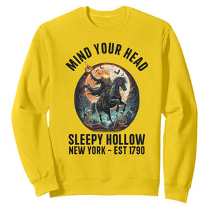 Headless Horseman Sweatshirt Mind Your Head Haunted Gift TS12 Daisy Print Your Wear