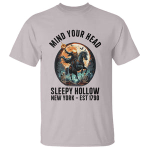 Headless Horseman T Shirt Mind Your Head Haunted Gift TS12 Ice Gray Print Your Wear