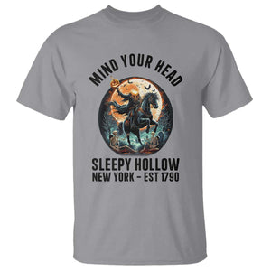 Headless Horseman T Shirt Mind Your Head Haunted Gift TS12 Sport Gray Print Your Wear