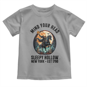 Headless Horseman Toddler T Shirt Mind Your Head Haunted Gift TS12 Sport Gray Print Your Wear
