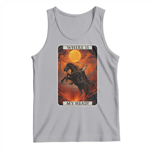 Headless Horseman Tank Top Where Is My Head Gothic Tarot Gift TS12 Athletic Heather Print Your Wear
