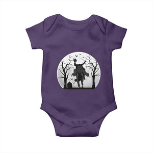 Headless Horseman Baby Onesie Gothic Horror Halloween Gift TS12 Purple Print Your Wear