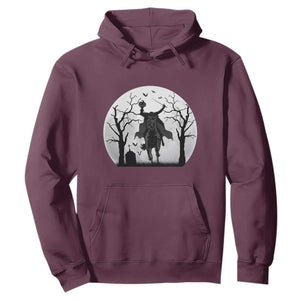 Headless Horseman Hoodie Gothic Horror Halloween Gift TS12 Maroon Print Your Wear
