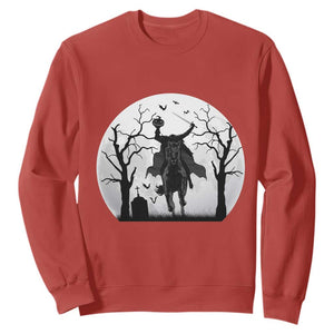 Headless Horseman Sweatshirt Gothic Horror Halloween Gift TS12 Red Print Your Wear