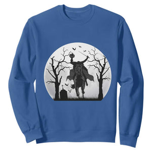 Headless Horseman Sweatshirt Gothic Horror Halloween Gift TS12 Royal Blue Print Your Wear
