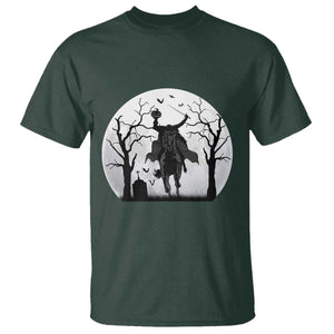 Headless Horseman T Shirt Gothic Horror Halloween Gift TS12 Dark Forest Green Print Your Wear