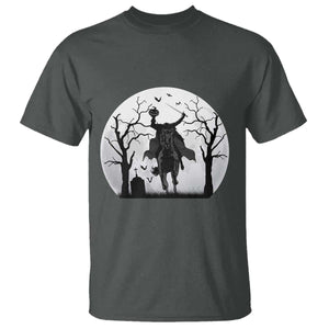 Headless Horseman T Shirt Gothic Horror Halloween Gift TS12 Dark Heather Print Your Wear