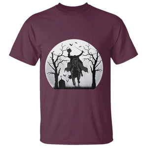 Headless Horseman T Shirt Gothic Horror Halloween Gift TS12 Maroon Print Your Wear