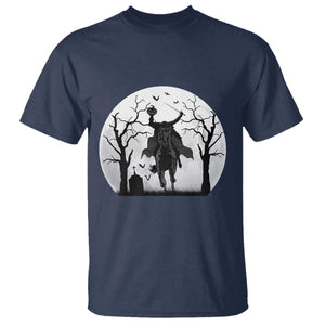 Headless Horseman T Shirt Gothic Horror Halloween Gift TS12 Navy Print Your Wear