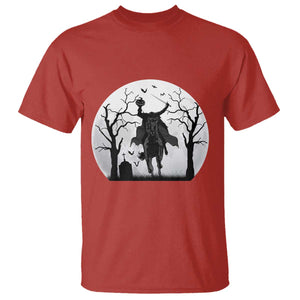 Headless Horseman T Shirt Gothic Horror Halloween Gift TS12 Red Print Your Wear
