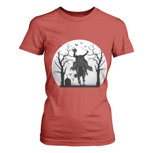Headless Horseman T Shirt For Women Gothic Horror Halloween Gift TS12 Red Print Your Wear