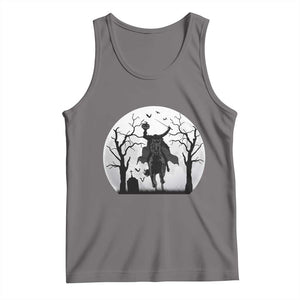 Headless Horseman Tank Top Gothic Horror Halloween Gift TS12 Deep Heather Print Your Wear