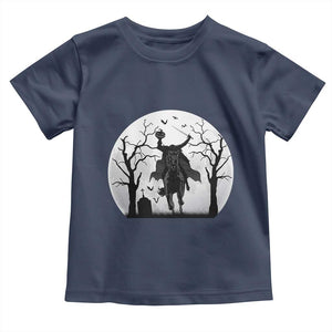 Headless Horseman Toddler T Shirt Gothic Horror Halloween Gift TS12 Navy Print Your Wear