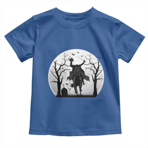 Headless Horseman Toddler T Shirt Gothic Horror Halloween Gift TS12 Royal Blue Print Your Wear