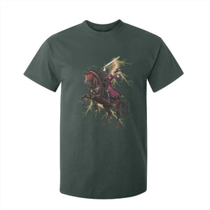 Dullahan Headless Horsewoman T Shirt For Kid Gothic Monster Girl Gift TS12 Dark Forest Green Print Your Wear