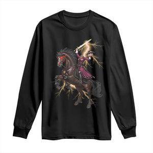 Dullahan Headless Horsewoman Long Sleeve Shirt Gothic Monster Girl Gift TS12 Black Print Your Wear