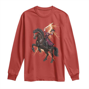 Dullahan Headless Horsewoman Long Sleeve Shirt Gothic Monster Girl Gift TS12 Red Print Your Wear