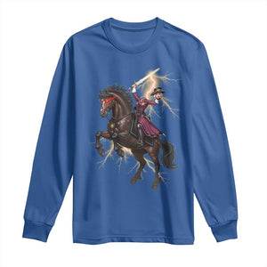 Dullahan Headless Horsewoman Long Sleeve Shirt Gothic Monster Girl Gift TS12 Royal Blue Print Your Wear