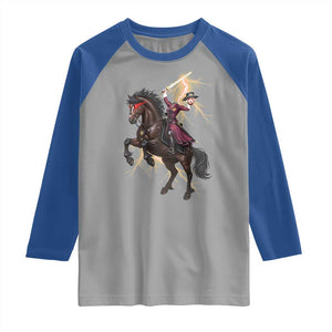 Dullahan Headless Horsewoman Raglan Shirt Gothic Monster Girl Gift TS12 Sport Gray Royal Print Your Wear