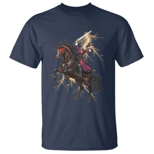 Dullahan Headless Horsewoman T Shirt Gothic Monster Girl Gift TS12 Navy Print Your Wear