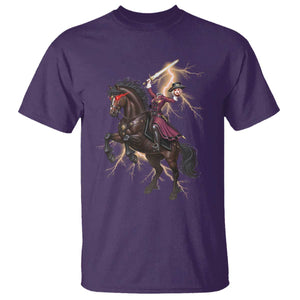Dullahan Headless Horsewoman T Shirt Gothic Monster Girl Gift TS12 Purple Print Your Wear