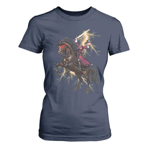 Dullahan Headless Horsewoman T Shirt For Women Gothic Monster Girl Gift TS12 Navy Print Your Wear