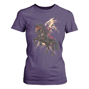 Dullahan Headless Horsewoman T Shirt For Women Gothic Monster Girl Gift TS12 Purple Print Your Wear