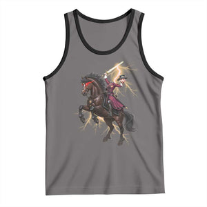 Dullahan Headless Horsewoman Tank Top Gothic Monster Girl Gift TS12 Deep Heather Black Print Your Wear