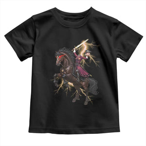 Dullahan Headless Horsewoman Toddler T Shirt Gothic Monster Girl Gift TS12 Black Print Your Wear