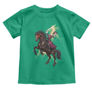 Dullahan Headless Horsewoman Toddler T Shirt Gothic Monster Girl Gift TS12 Irish Green Print Your Wear